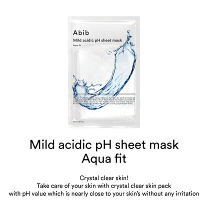 Abib Mild Acidic pH Sheet Mask Aqua Fit (Single Sheet)