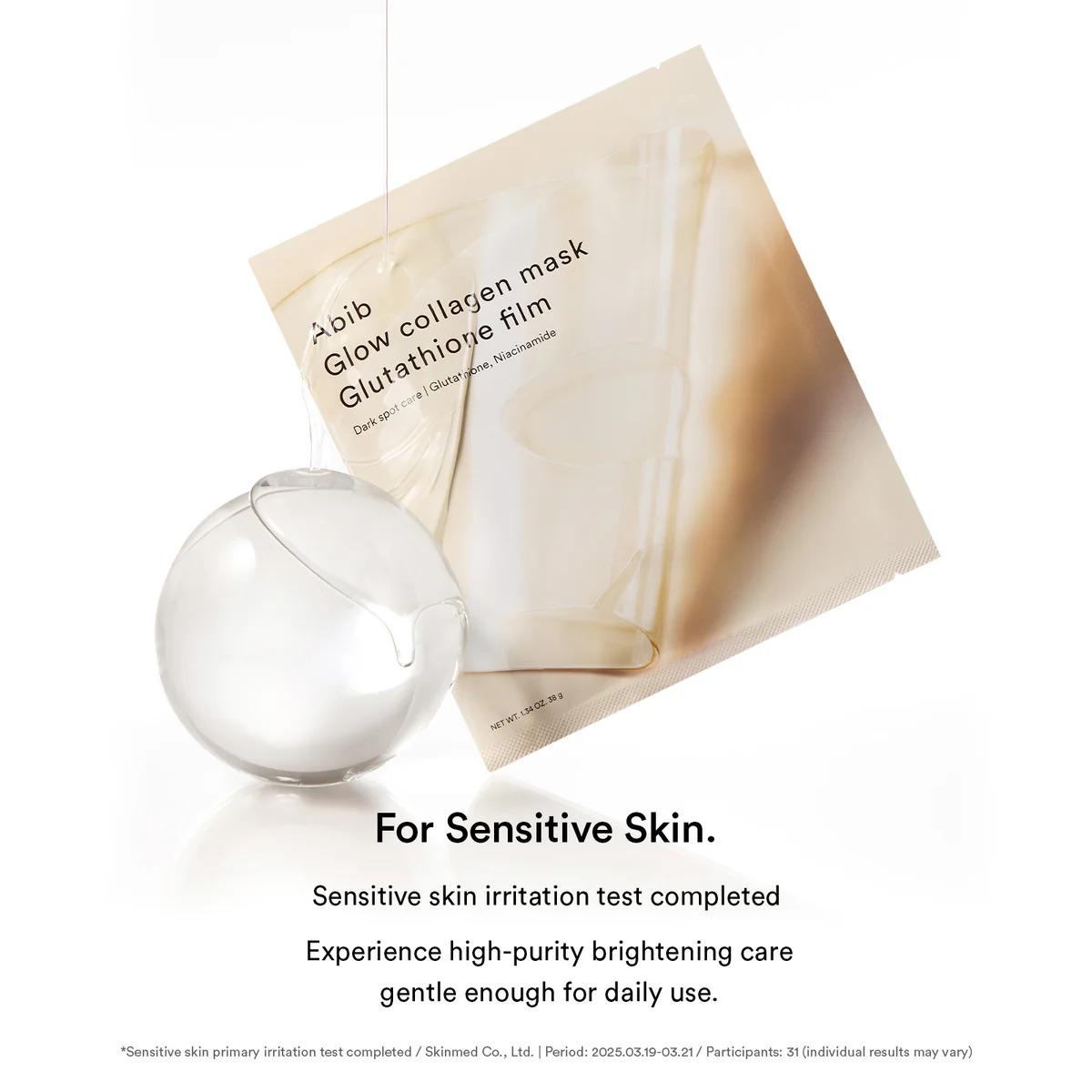 Abib Glow Collagen Mask Glutathione Film (Single Sheet)