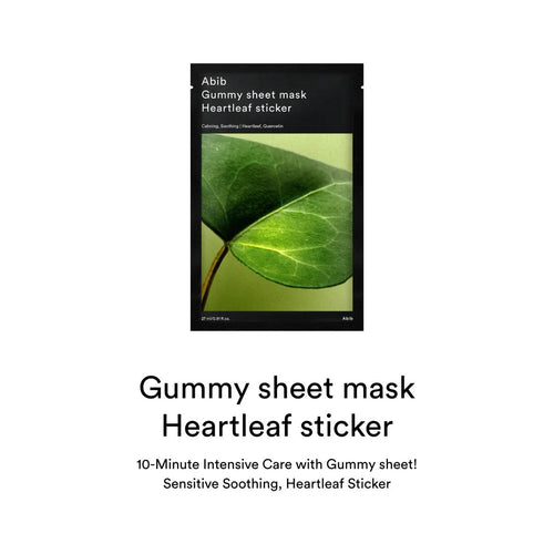 Abib Gummy Sheet Mask Heartleaf Sticker (Single Sheet)