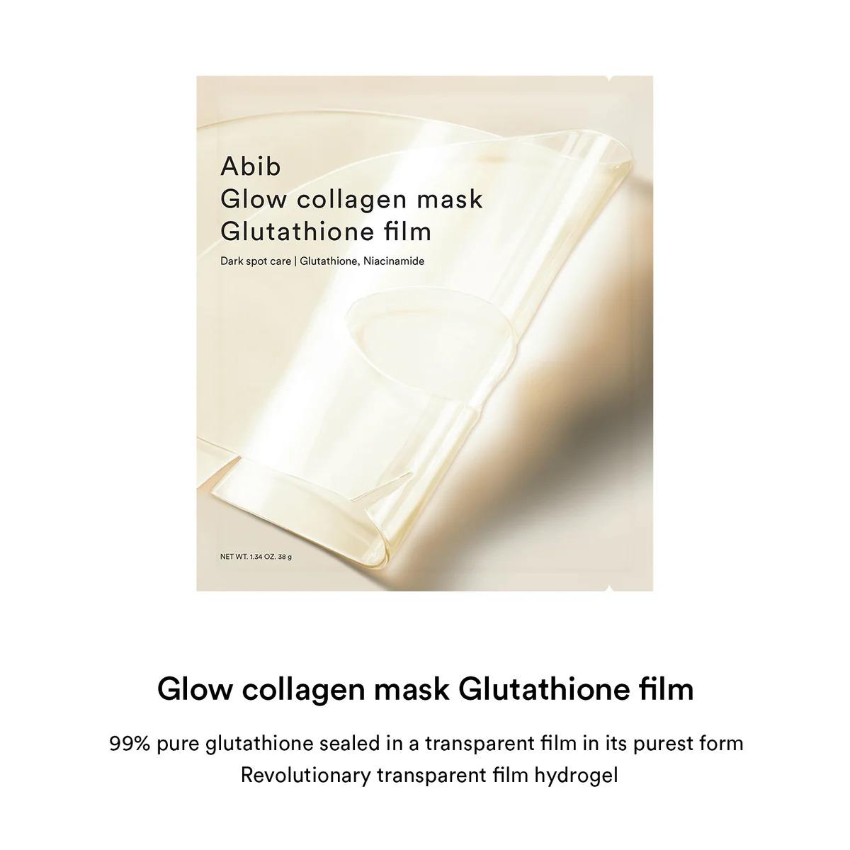 Abib Glow Collagen Mask Glutathione Film (Single Sheet)