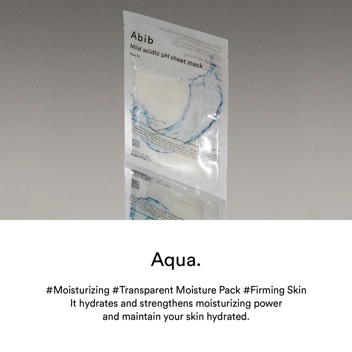Abib Mild Acidic pH Sheet Mask Aqua Fit (Single Sheet)