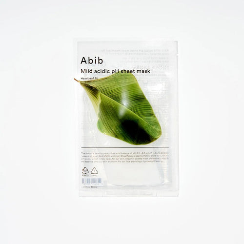 Abib Mild Acidic pH Sheet Mask Heartleaf Fit (Single Sheet)