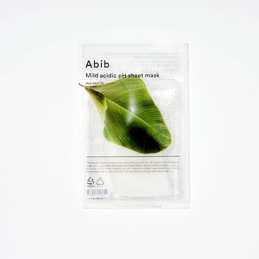 Abib Mild Acidic pH Sheet Mask Heartleaf Fit (Single Sheet)