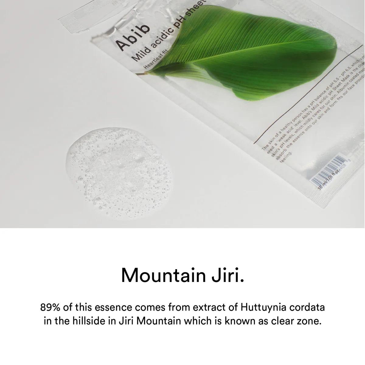 Abib Mild Acidic pH Sheet Mask Heartleaf Fit (Single Sheet)
