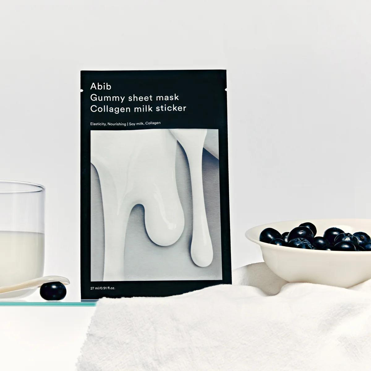 Abib Gummy Sheet Mask Collagen Milk Sticker (Single Sheet)