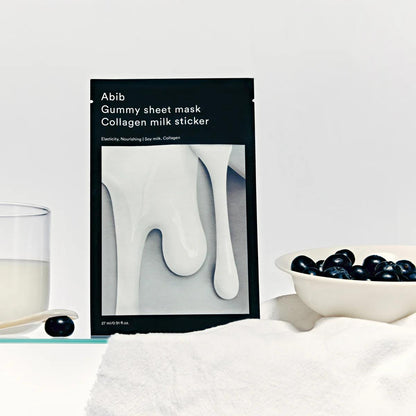 Abib Gummy Sheet Mask Collagen Milk Sticker (Single Sheet)