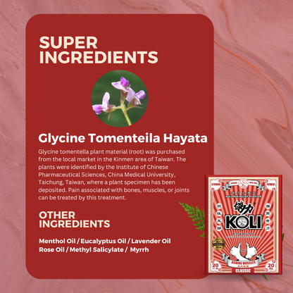 够力 KOLI CLASSIC Pain Relief Plaster (ACHING MUSCLES)