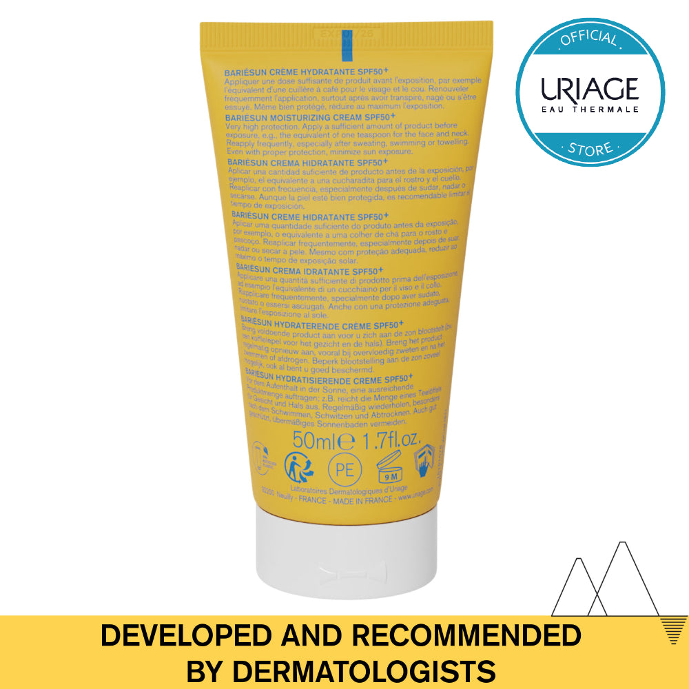 Uriage Bariesun Moisturizing Cream SPF50+ (Unscented) 50ml