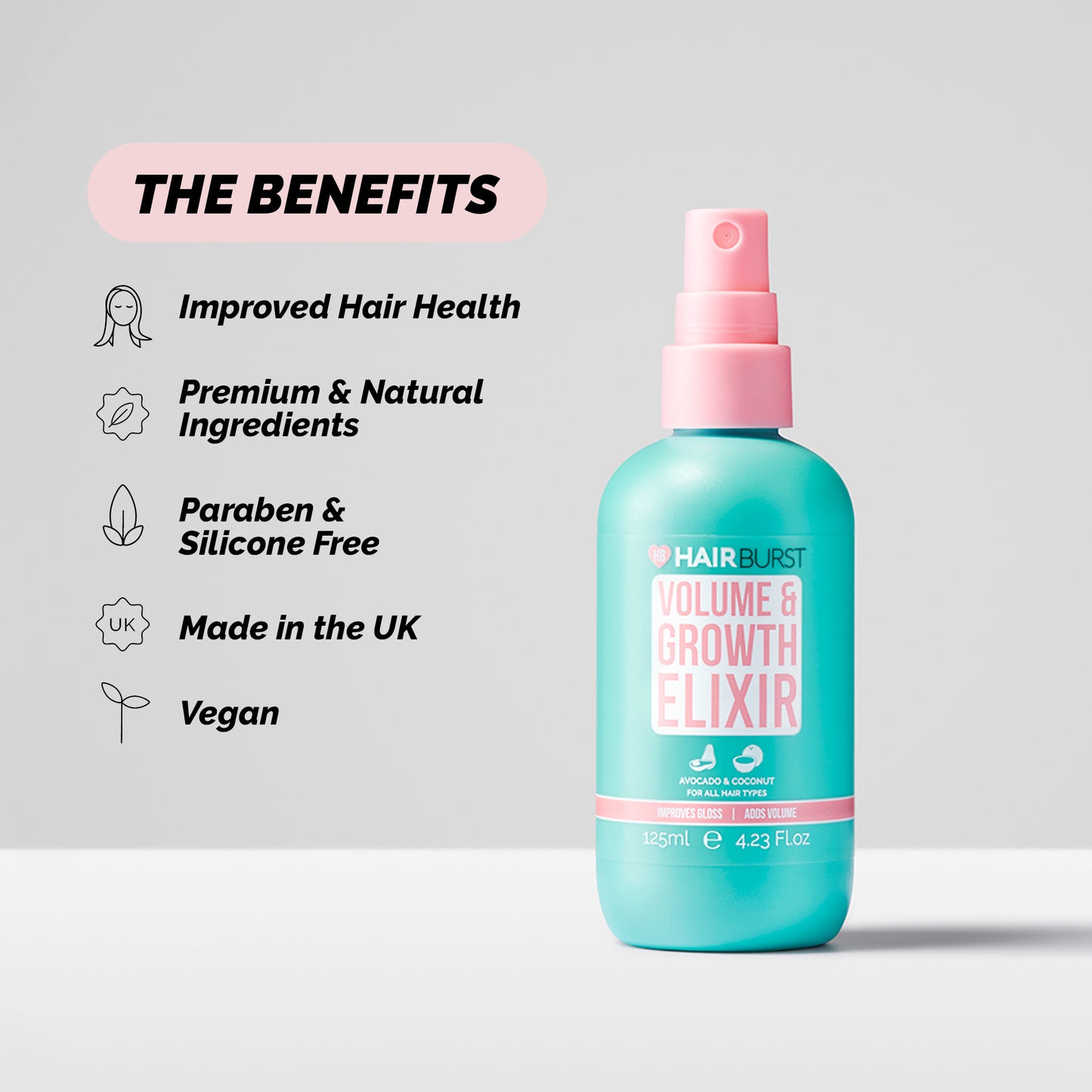 Hairburst Volume & Growth Elixir Spray 125ml