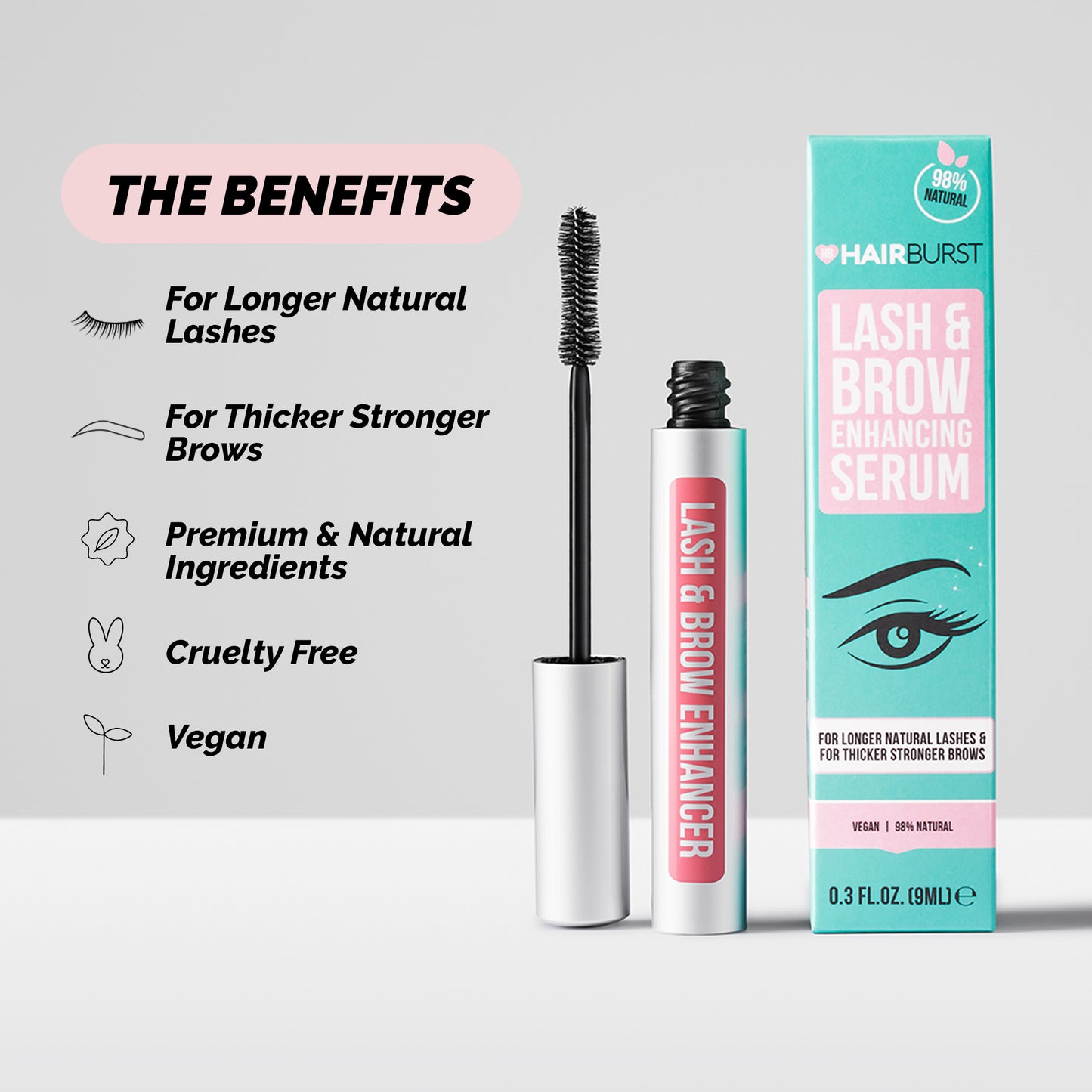Hairburst Lash & Brow Enhancing Serum 9ml Exp. August 2026
