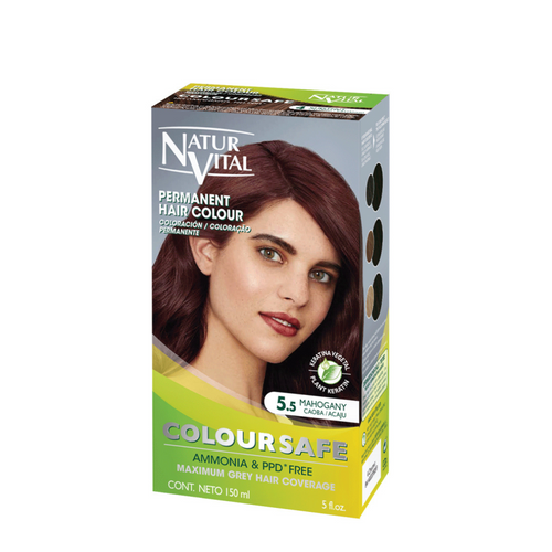 NaturVital ColourSafe Permanent Hair Dye - Mahogany (5.5)