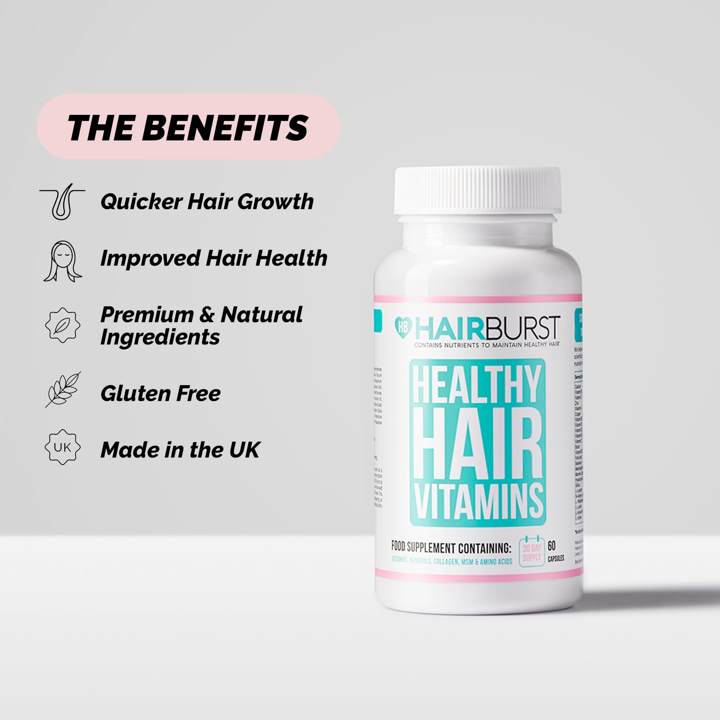 Hairburst Healthy Hair Vitamins (60 capsules)